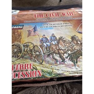 New Lindberg Union 1/16 Civil War Horse Drawn Field Artillery‎ Model Kit # 70350